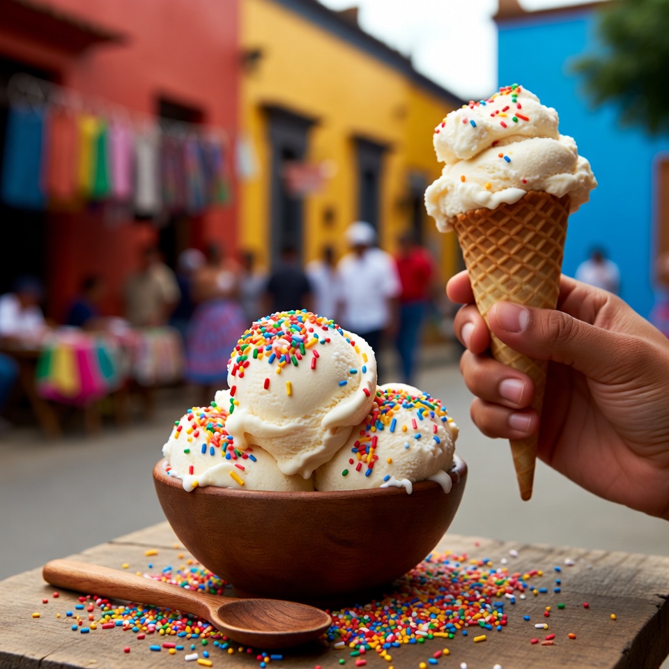 Helado de Copos con 3 Ingredientes Simples