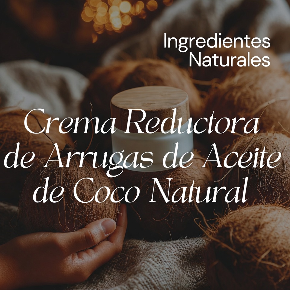 Crema antiarrugas de aceite de coco natural
