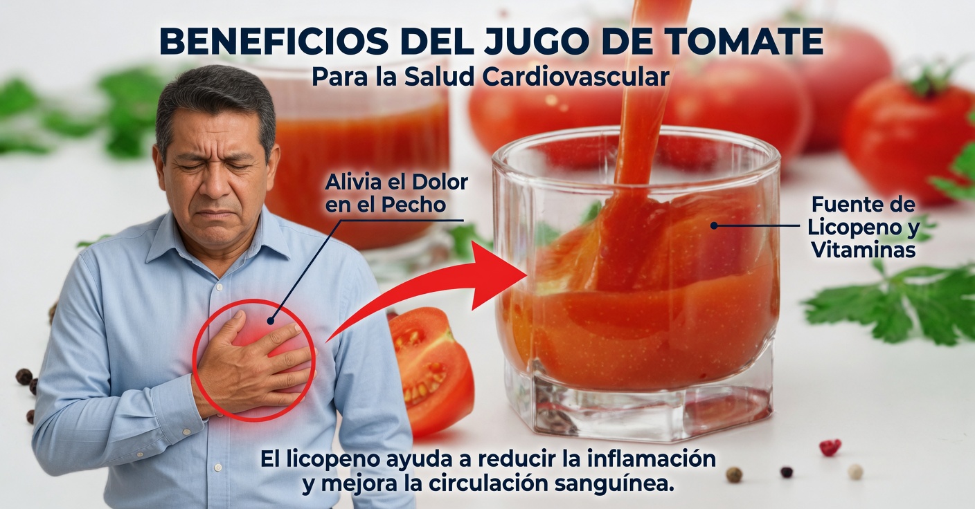 Jugo de tomate: beneficios, usos y cómo prepararlo en casa