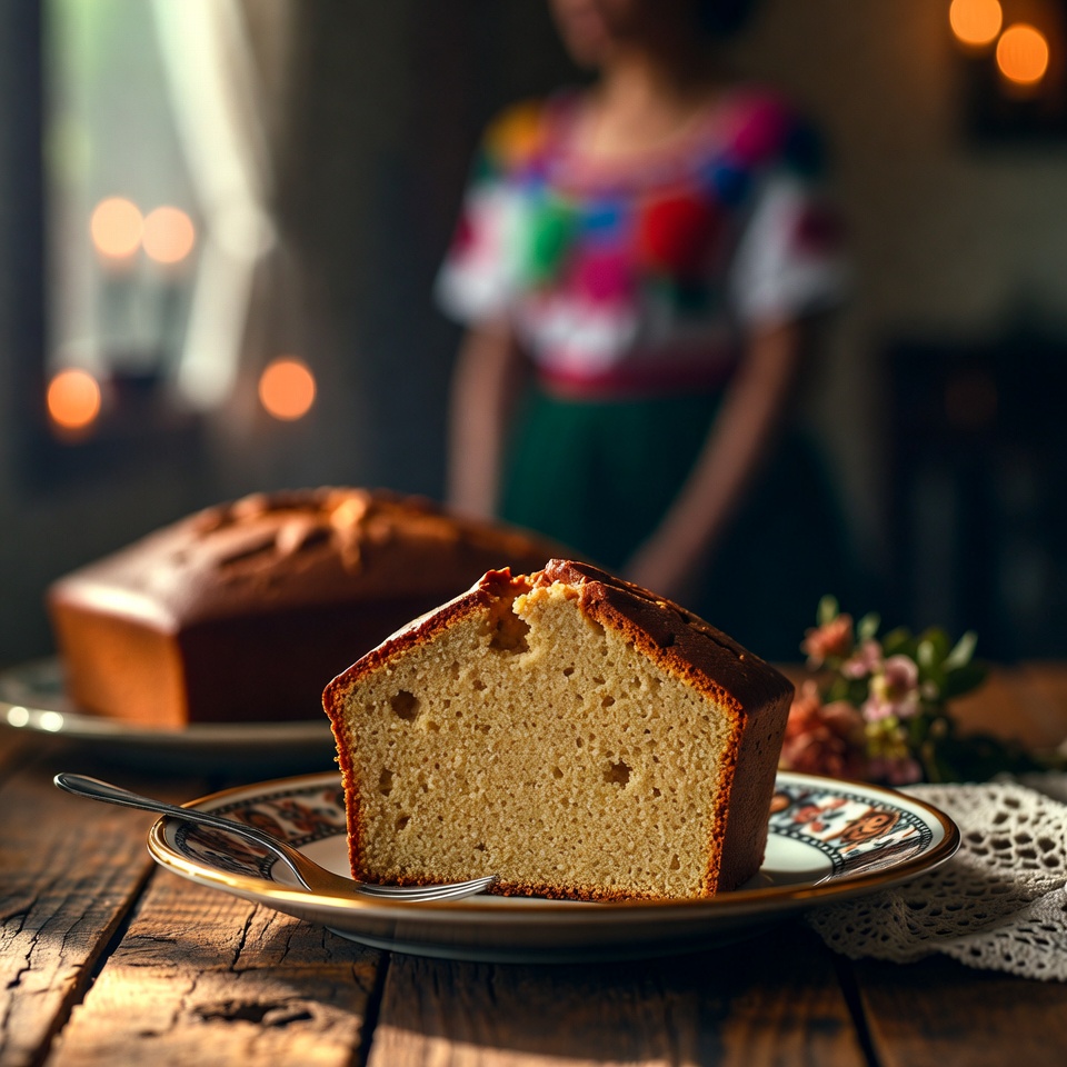 Bizcocho tradicional de crema agria