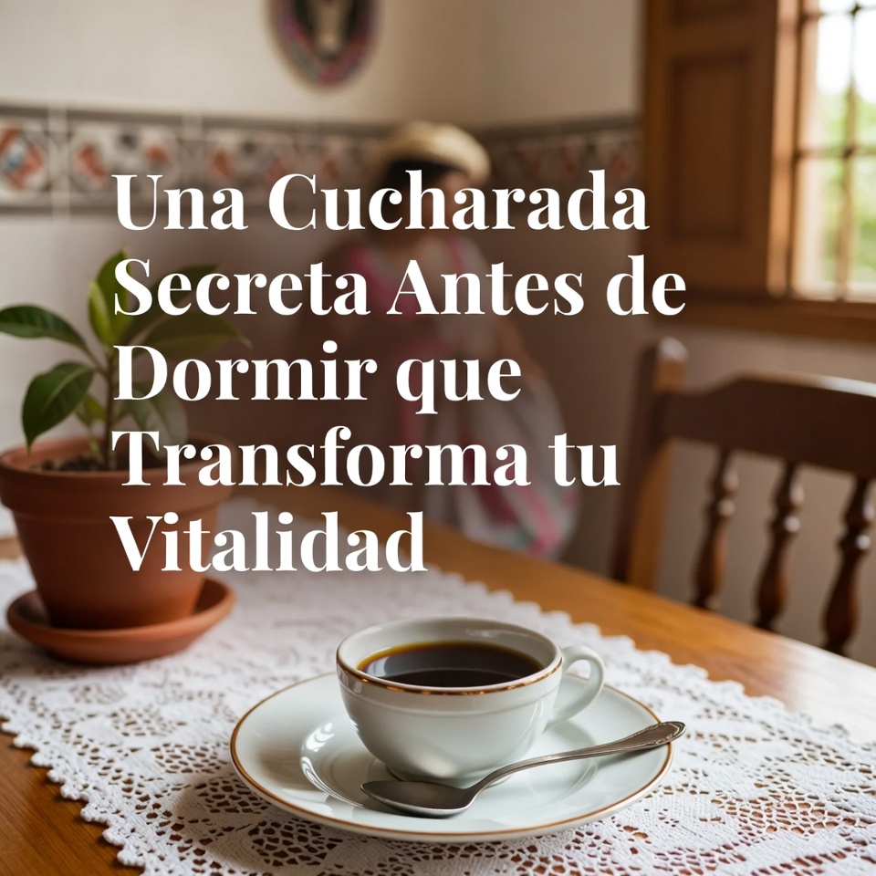 Una Cucharada Secreta Antes de Dormir que Transforma tu Vitalidad