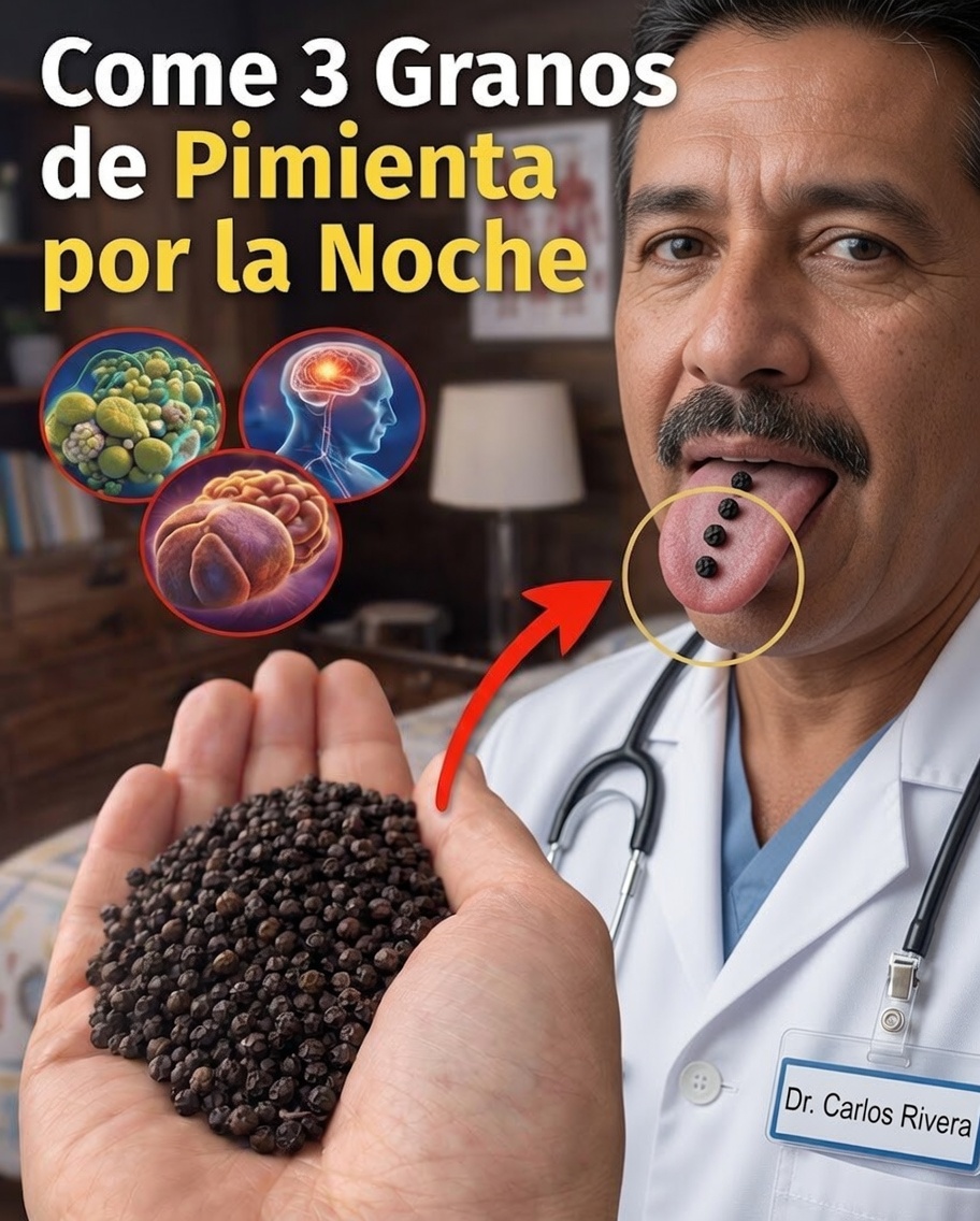 ¿Alguna vez te has preguntado qué sucede al masticar 3 granos de pimienta negra antes de dormir?