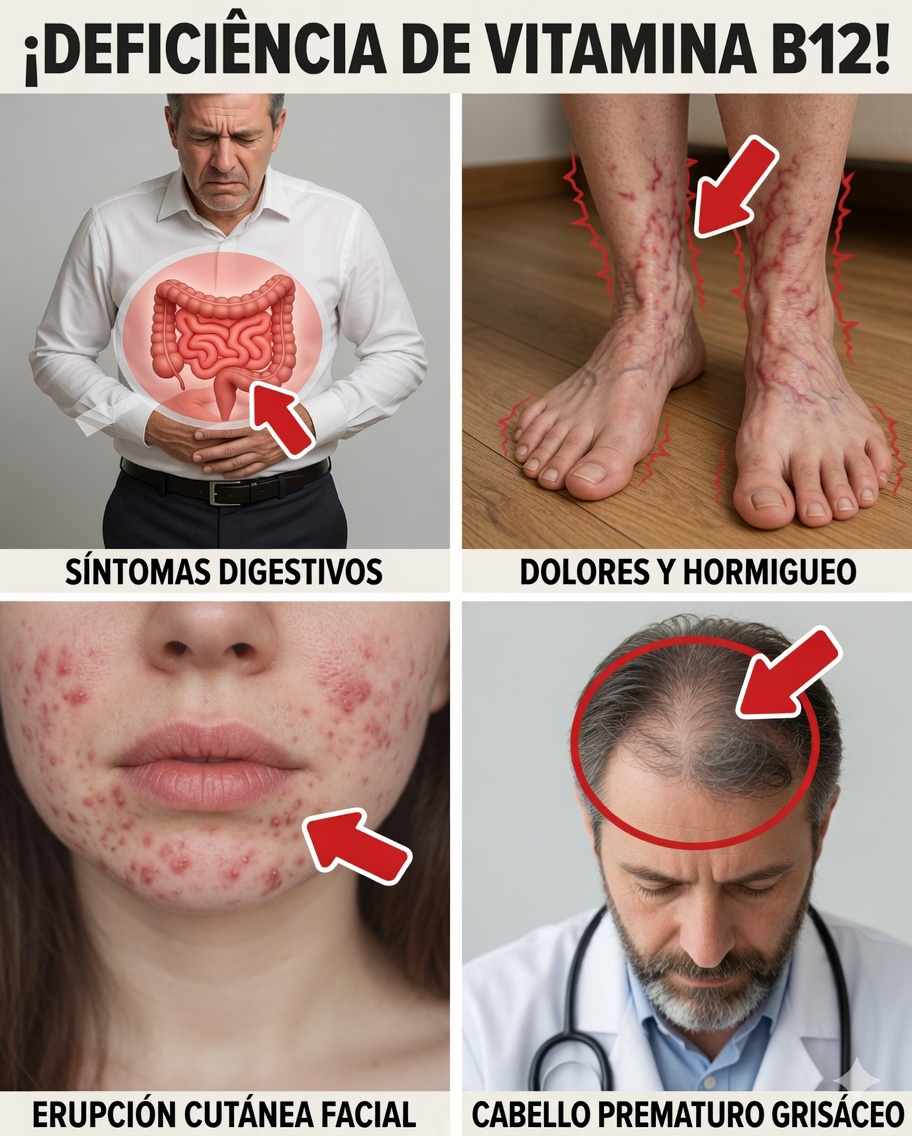 8 Señales extrañas de que tu cuerpo está suplicando por más vitamina B12: no ignores estas alertas
