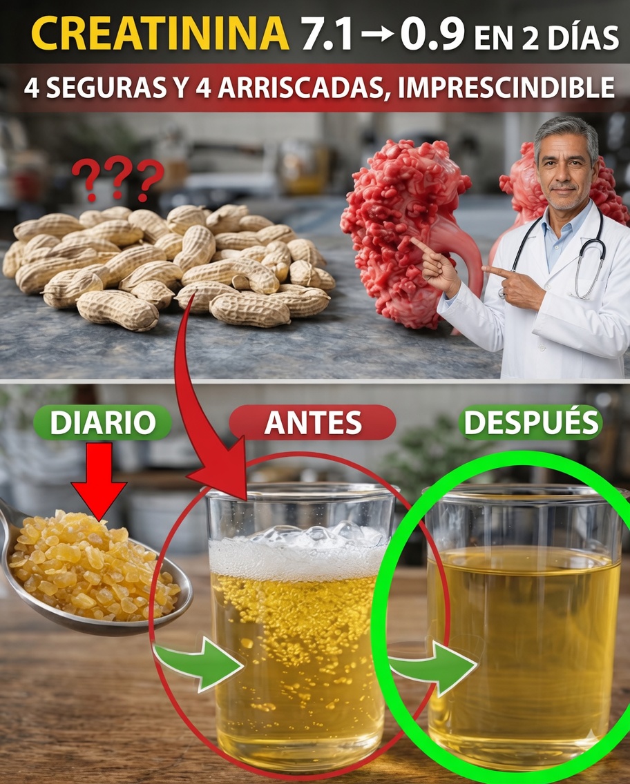 ¿La creatinina bajó de 7,1 a 0,9 en 2 días? Entiende la verdad y descubre 4 grasas buenas para los riñones (y 4 que requieren cautela)