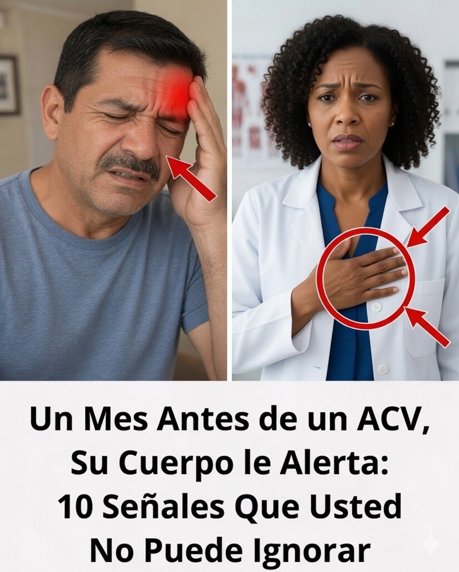 Un mes antes de un ACV, tu cuerpo da señales: 10 alertas que no debes ignorar