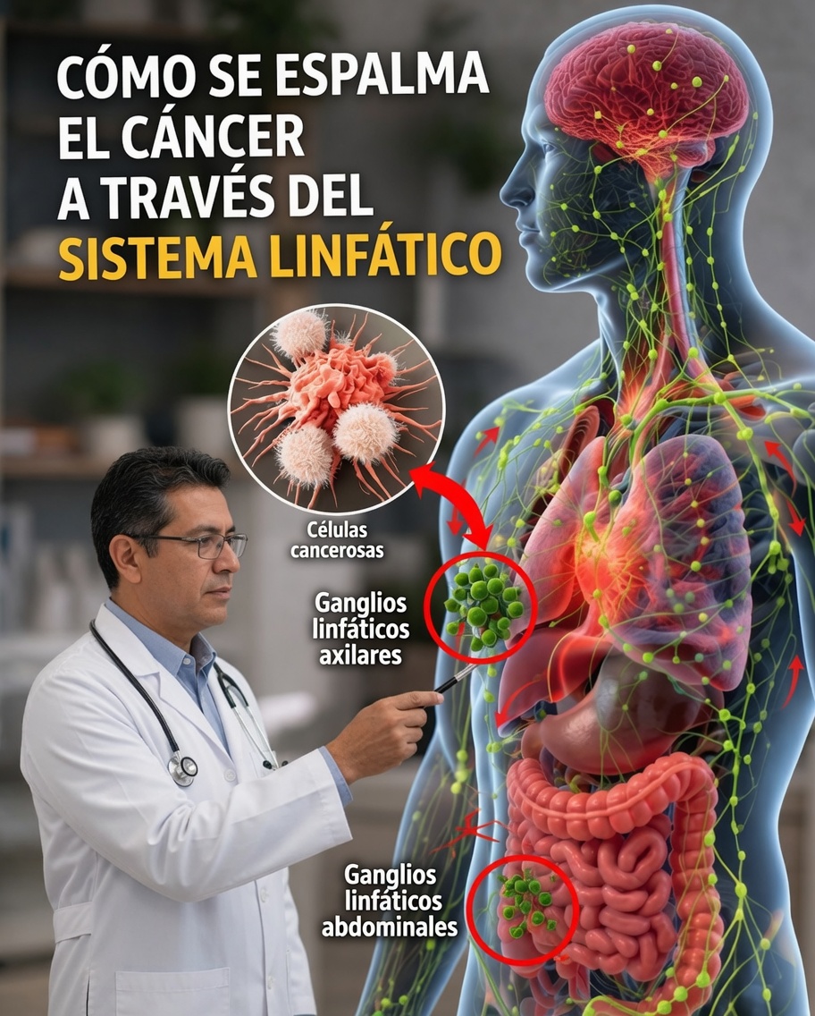 ¿Cuál es el papel del sistema linfático en la progresión del cáncer?