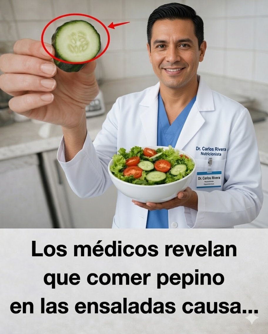 Los médicos revelan lo que sucede con tu cuerpo cuando comes pepino en la ensalada todos los días