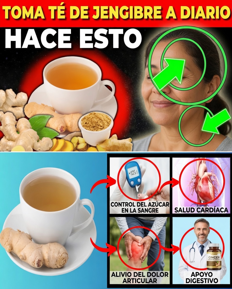 10 poderosas razones para beber té de jengibre a diario después de los 50 (y cómo usarlo correctamente)