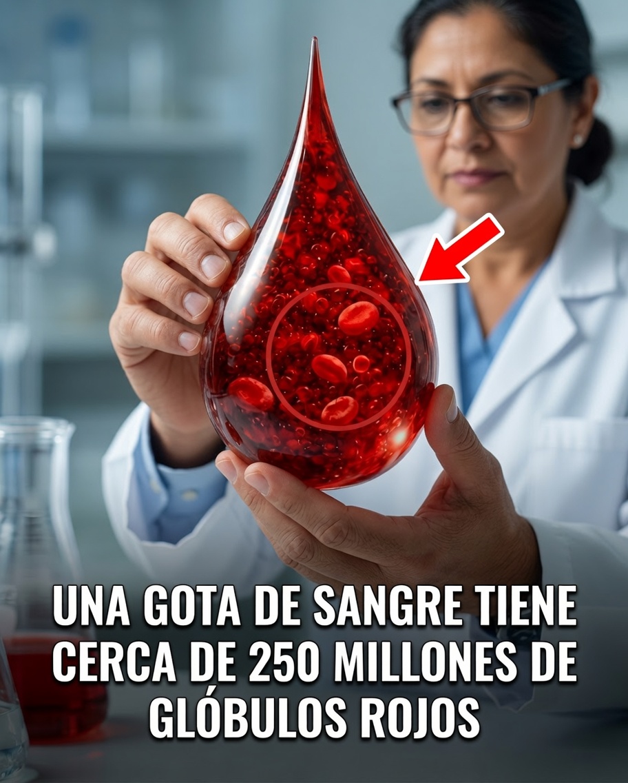¿Sabías que una sola gota de sangre contiene 250 millones de glóbulos rojos trabajando sin parar por ti?