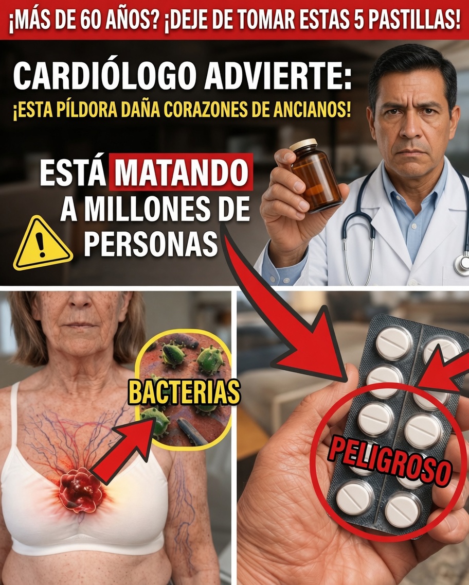 Alerta del cardiólogo: este medicamento común podría estar sobrecargando el corazón después de los 60