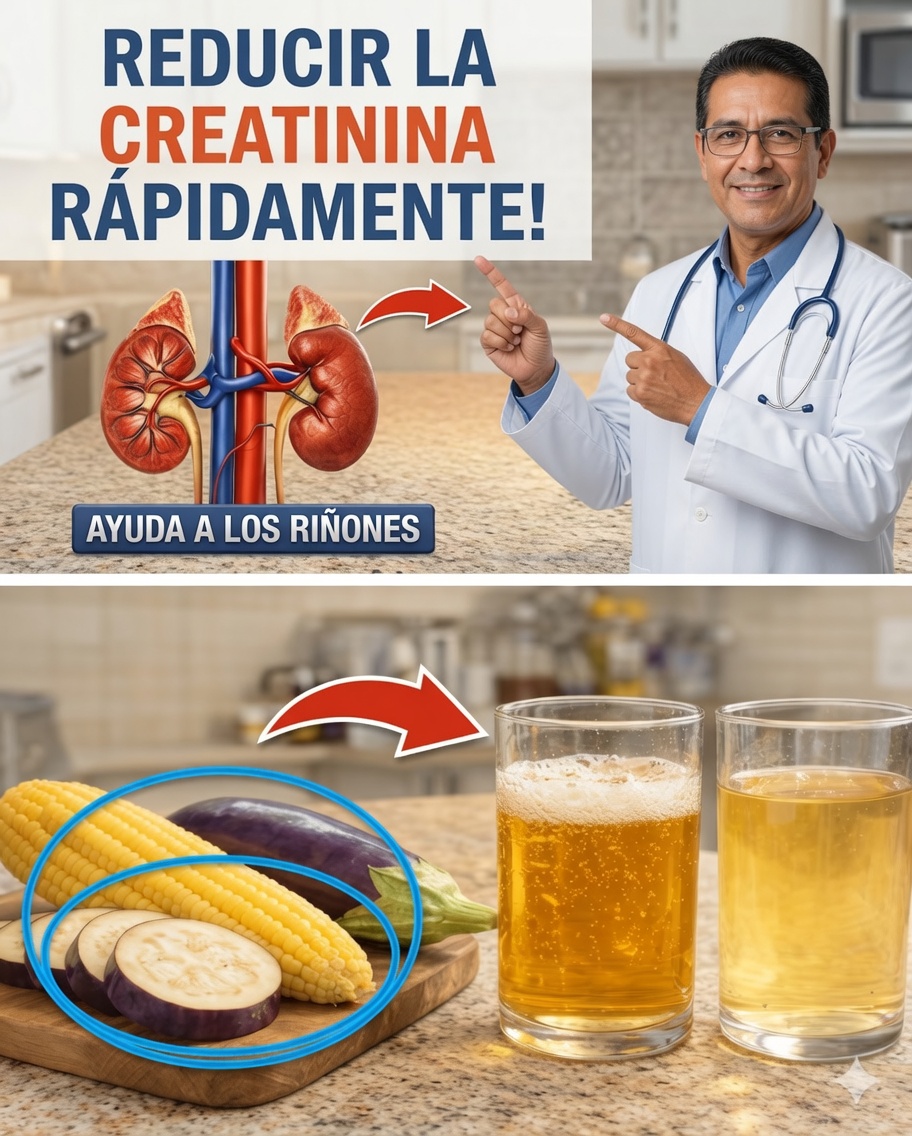 12 superalimentos que pueden ayudar a mantener niveles saludables de creatinina y dar a tus riñones una nueva oportunidad, incluso cuando el médico dice: “Está subiendo”