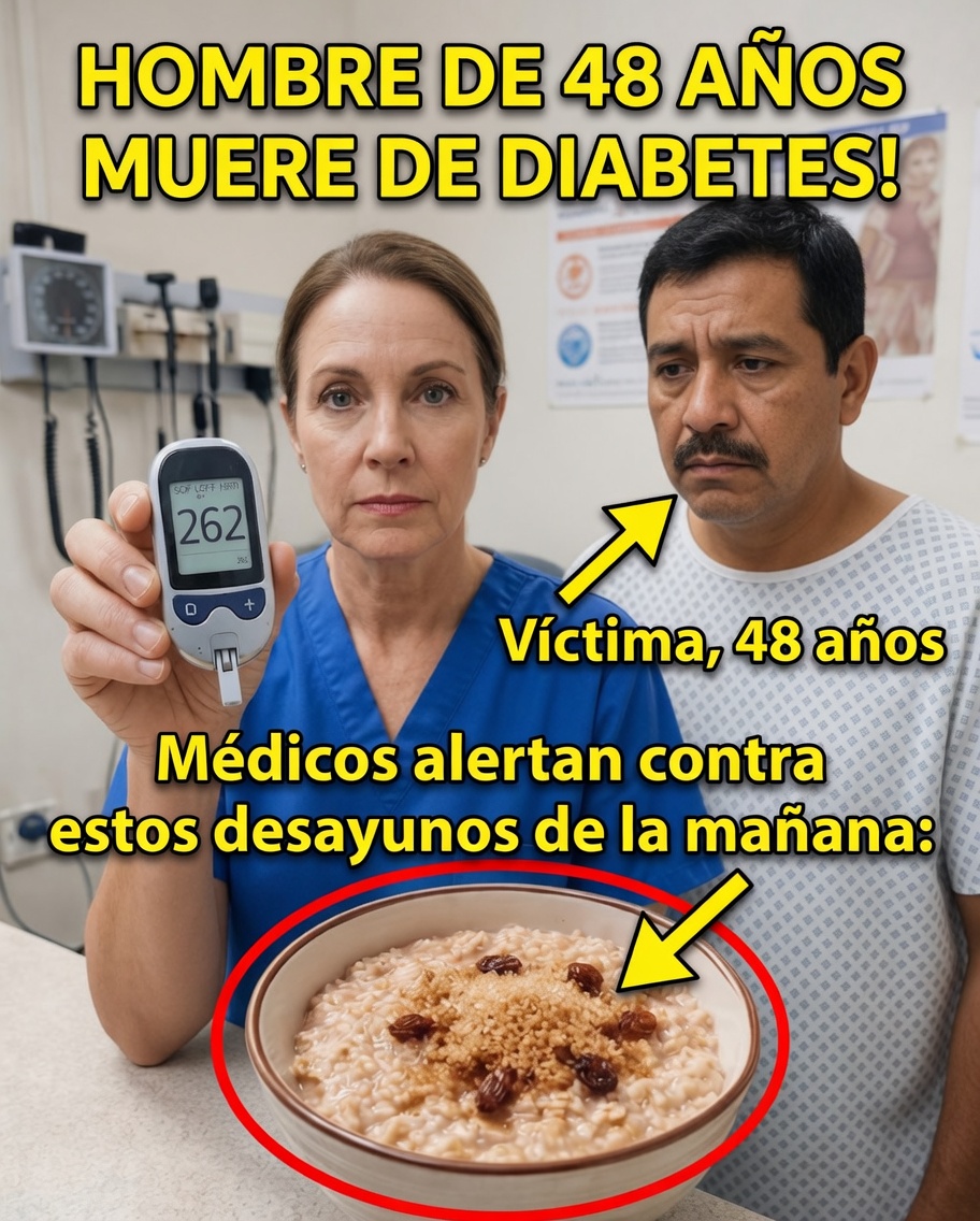 Hombre de 48 años muere por complicaciones de la diabetes: médicos advierten sobre los peligros ocultos en el desayuno