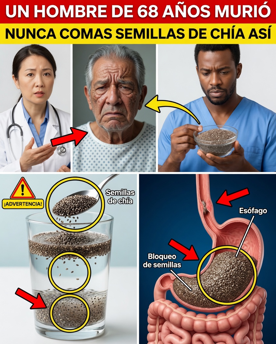 ¡Persona mayor, deja de comer chía de la manera incorrecta! Errores ocultos que podrían perjudicar tu salud