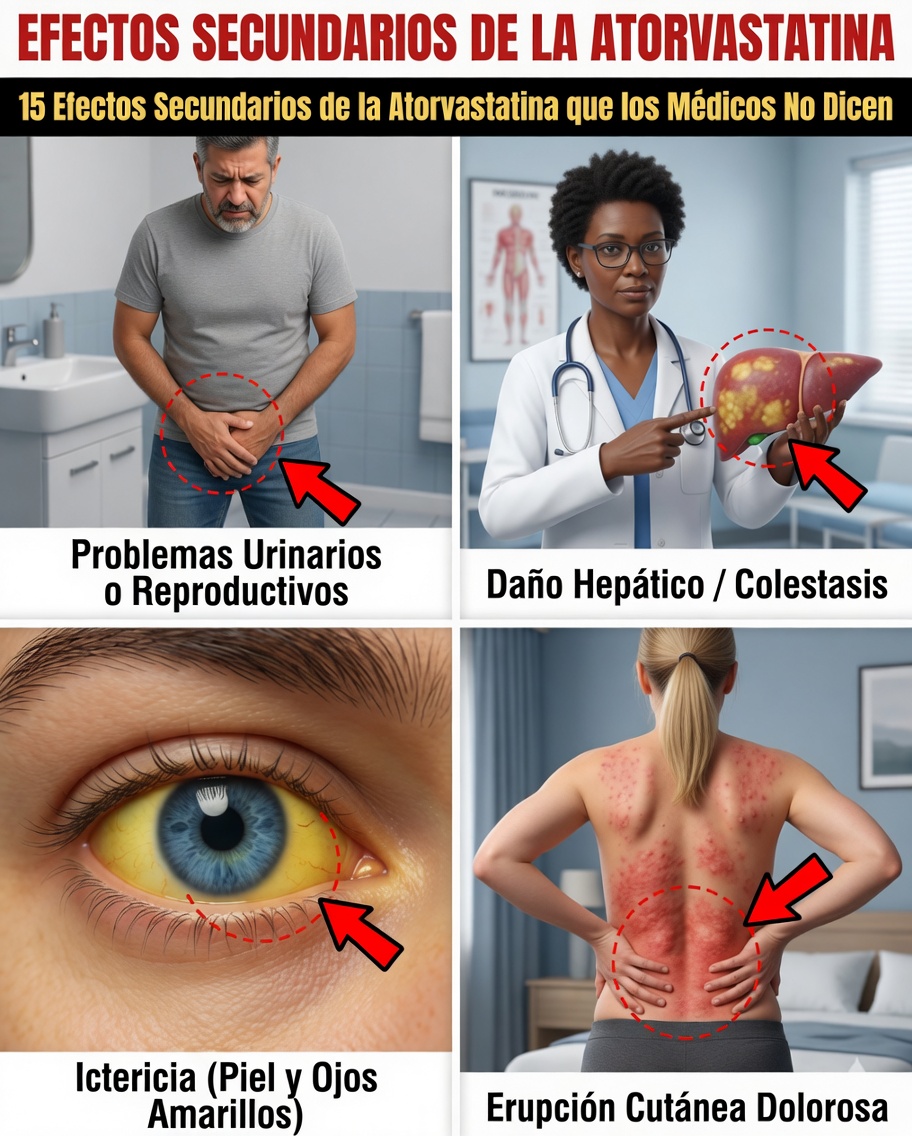 15 Efectos Secundarios Ocultos de la Atorvastatina que Tu Médico Puede No Tener Tiempo de Explicar (Pero Mereces Saber Antes de la Próxima Receta)