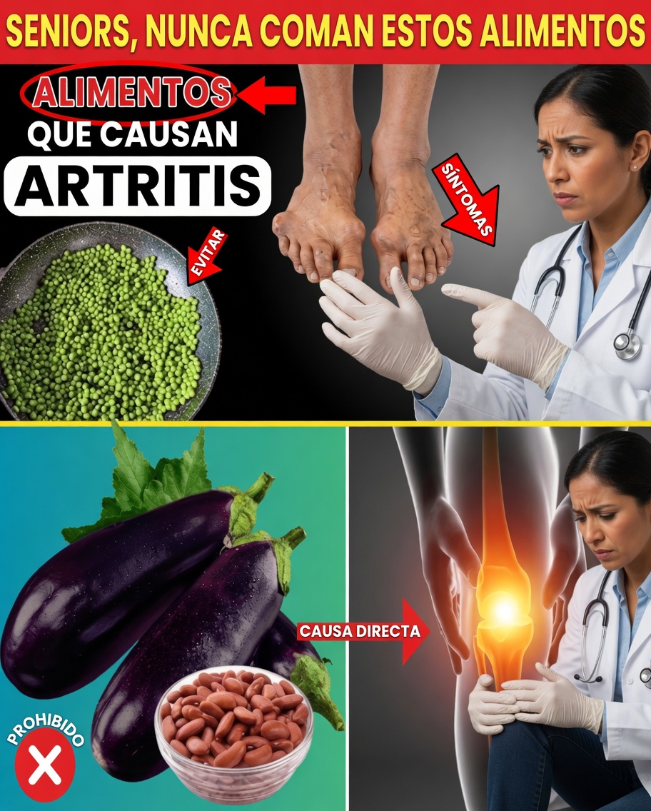10 alimentos ocultos que empeoran la artritis en las personas mayores: evítalos desde hoy
