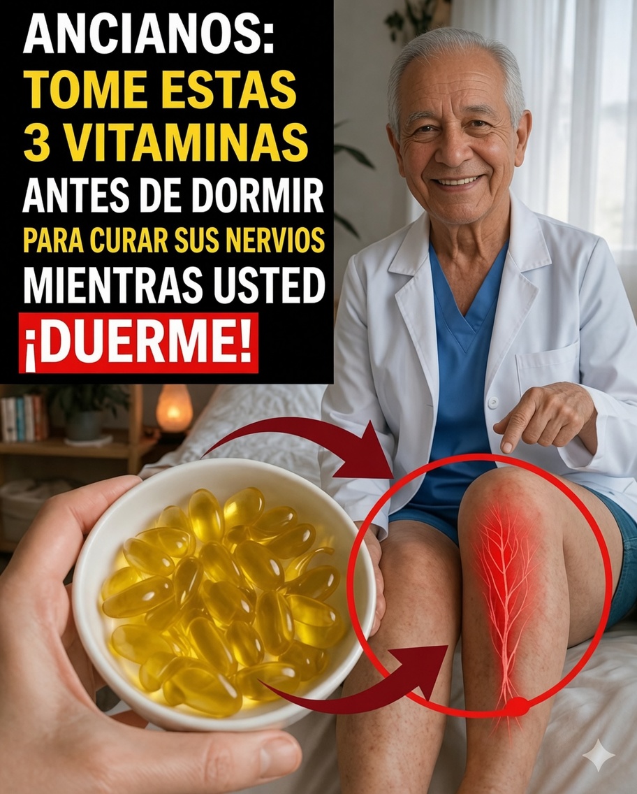 3 Vitaminas Nocturnas Que Pueden Transformar la Fuerza de las Piernas Después de los 60: El Secreto Olvidado Para Mantener la Movilidad
