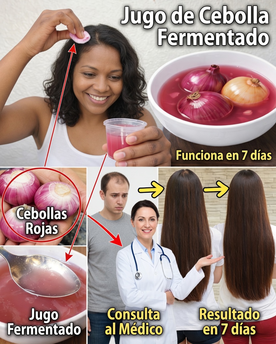 Jugo de Cebolla Fermentado: El Secreto Natural para Cabellos Más Gruesos, Fuertes y de Crecimiento Rápido