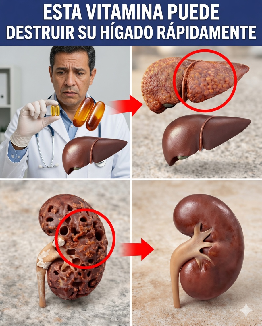 La impactante verdad: tus vitaminas diarias pueden estar dañando tus órganos en silencio