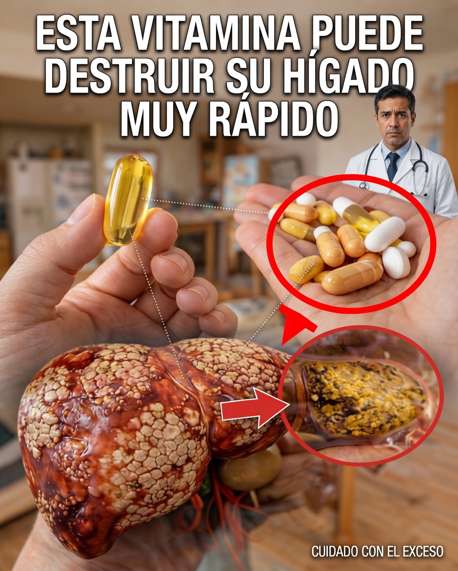 9 Vitaminas y Suplementos Que Pueden Perjudicar Silenciosamente Tu Hígado y Tus Riñones