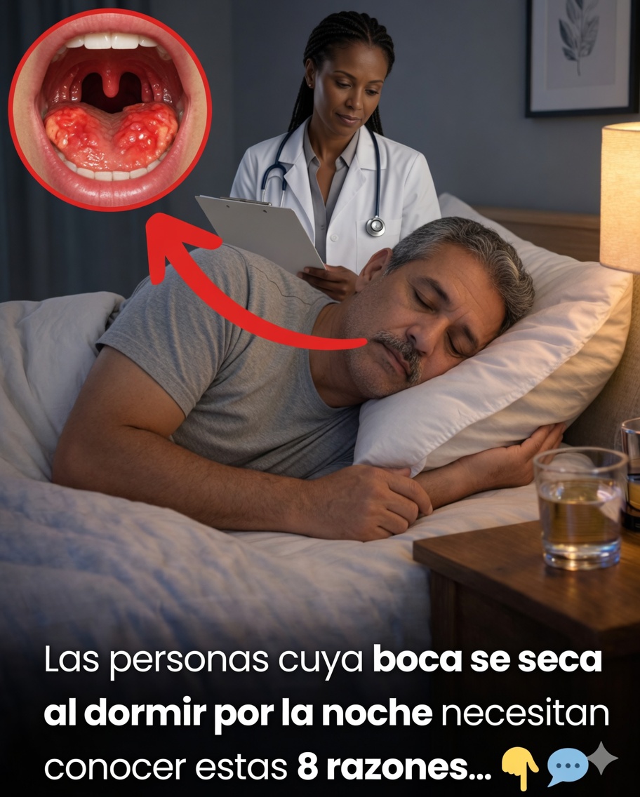 Boca seca por la noche: 8 causas comunes que quizás no esperes