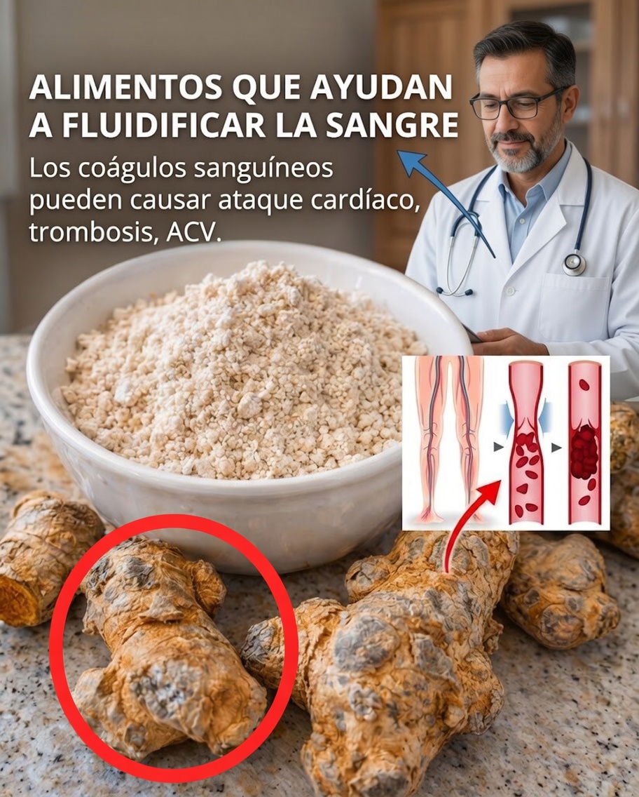 7 alimentos sorprendentes que pueden favorecer la circulación sanguínea y reducir el riesgo de coágulos