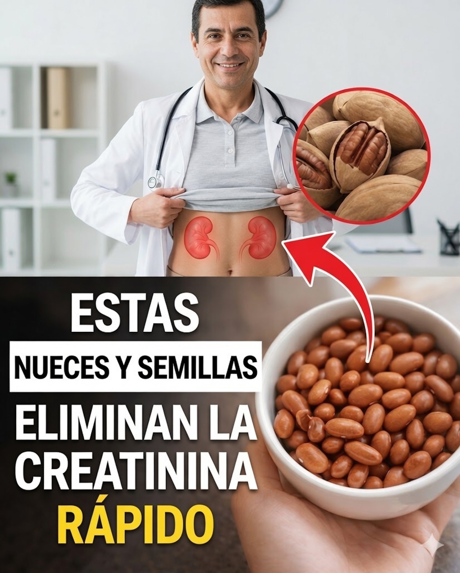 ¿Creatinina alta? 3 nueces seguras para comer y 3 que debes evitar