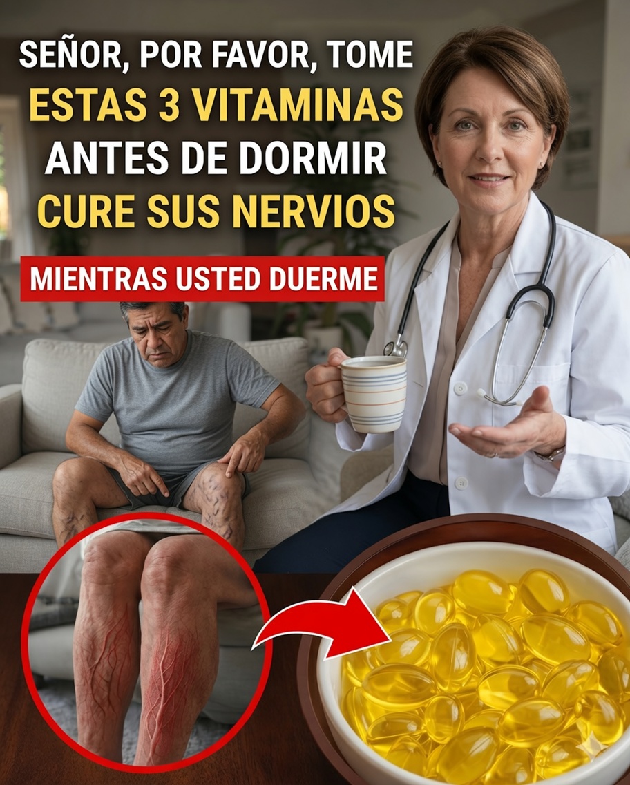 3 Vitaminas Noturnas Que Pueden Ayudar a Fortalecer las Piernas Después de los 60 Mientras Duermes