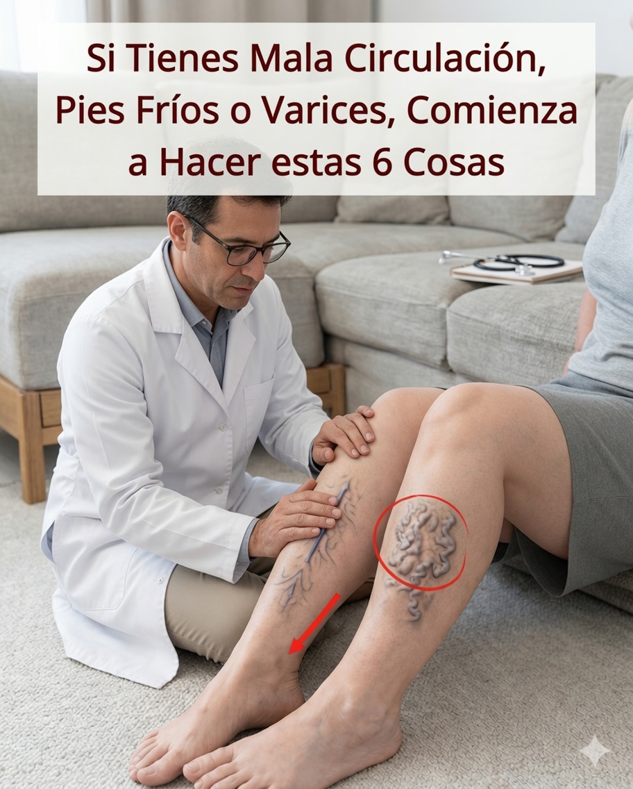 Si sufres de mala circulación, pies fríos o várices, comienza a hacer estas 6 cosas