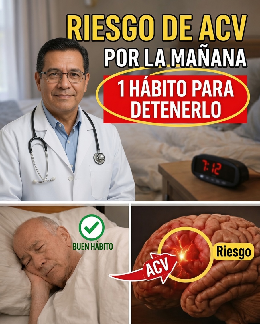 El riesgo de ACV comienza todas las mañanas: el 1 hábito que puede evitarlo