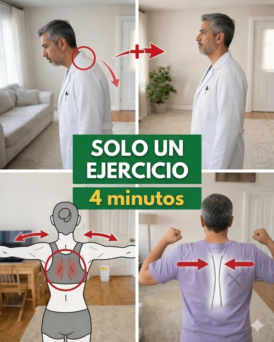 Cómo corregir la postura de la cabeza adelantada después de los 60 en solo 4 minutos: la rutina suave que recomienda el médico más longevo de Japón