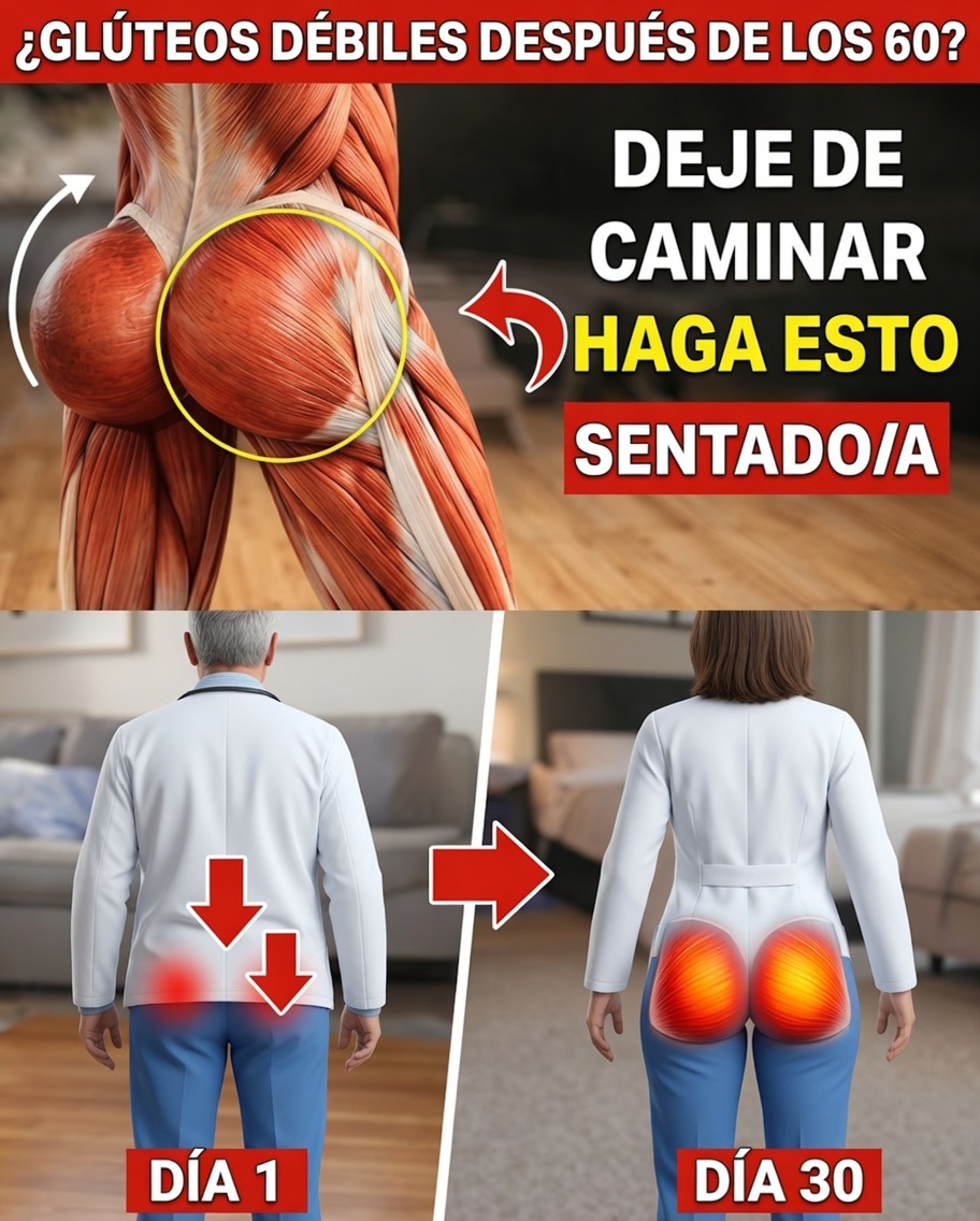 ¿Más de 60? 5 ejercicios esenciales para fortalecer los glúteos rápidamente: y por qué solo caminar puede no ser suficiente