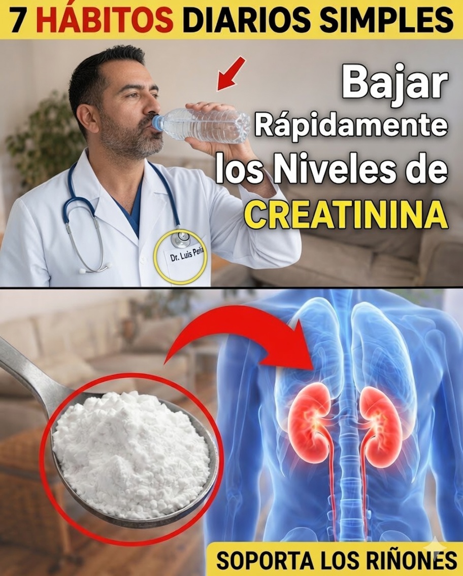 7 hábitos diarios sencillos para apoyar niveles saludables de creatinina y proteger sus riñones