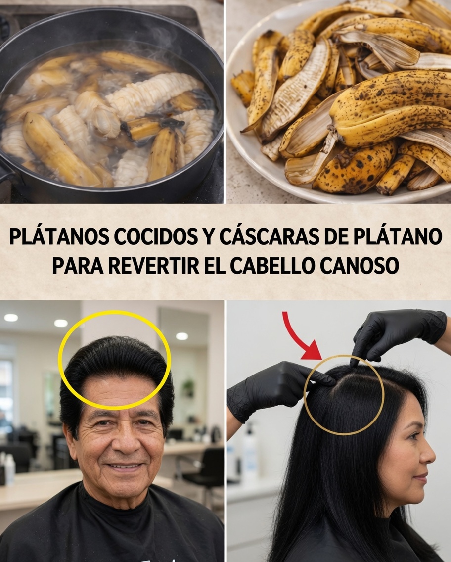 ¿Canas volviendo al negro de forma natural? La verdad sobre la cáscara de plátano para revertir las canas y estimular el crecimiento capilar