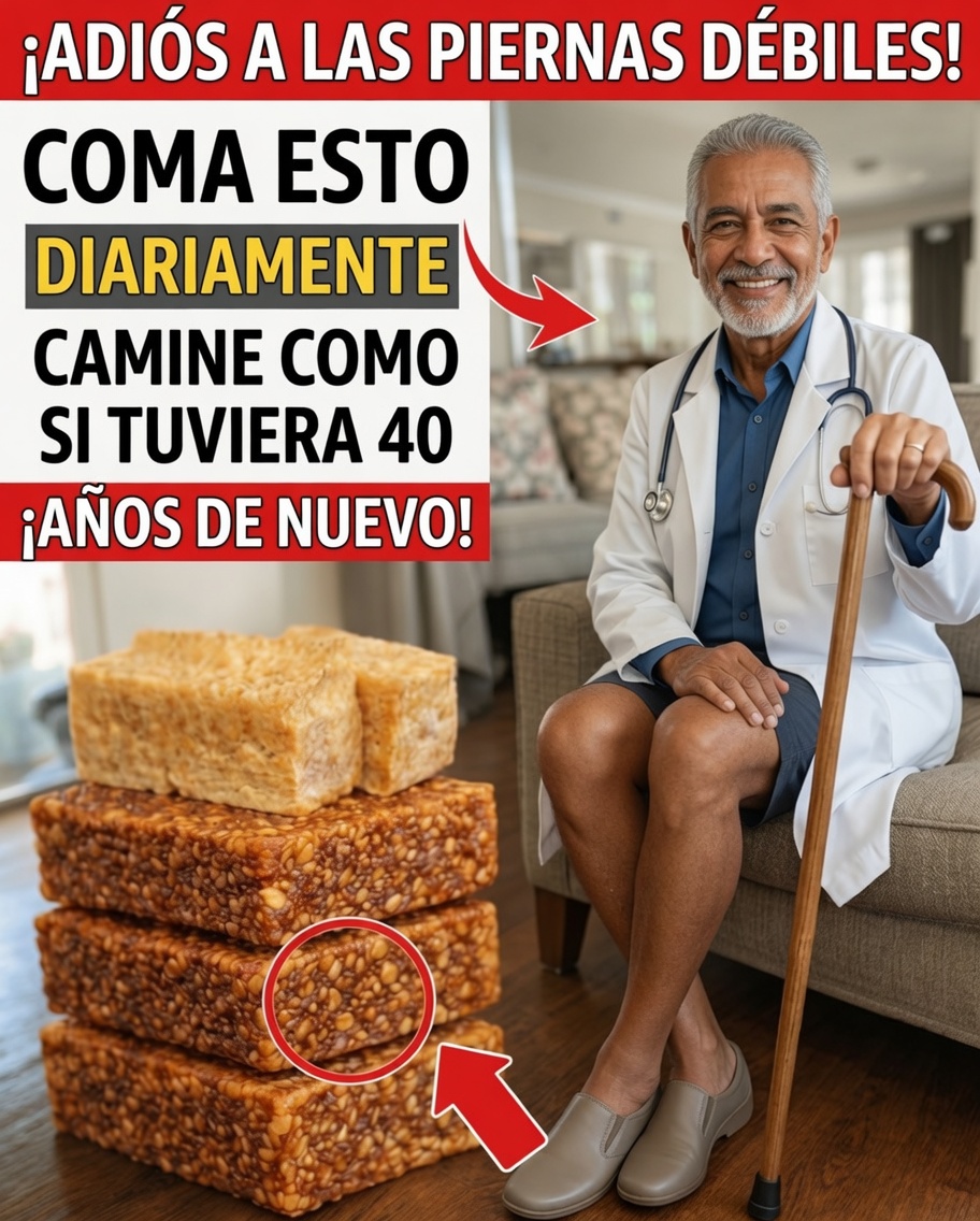 ¿Quieres piernas más fuertes incluso después de los 80? Come ESTO todos los días