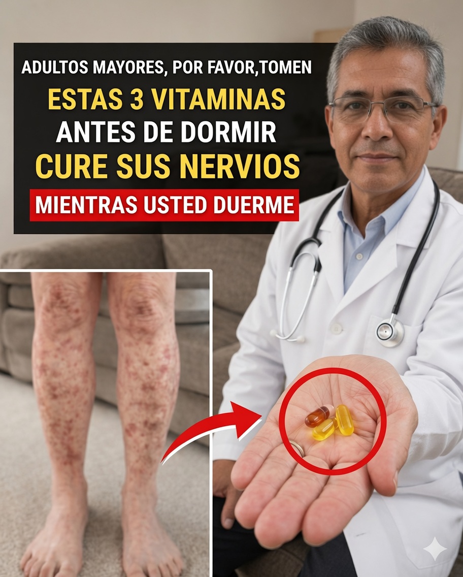 3 Vitaminas Nocturnas Que Pueden Transformar la Fuerza de las Piernas Después de los 60: El Secreto Olvidado Para Mantener la Movilidad