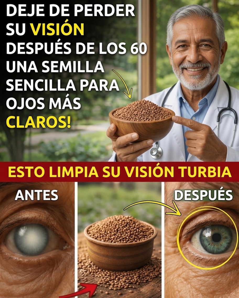 Cómo una pequeña semilla puede ayudar a proteger tu visión de forma natural con el paso de los años