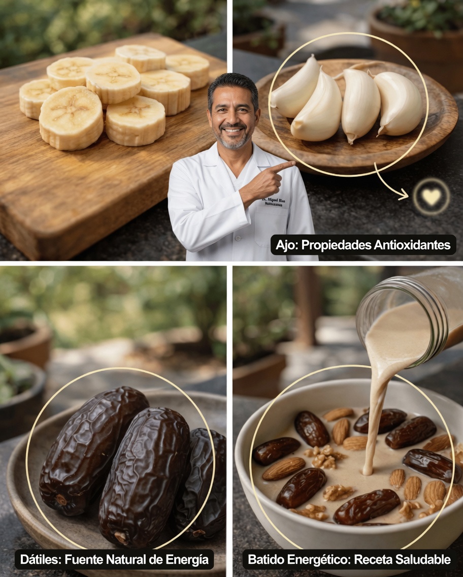 Por qué mezclar plátano, ajo y dátiles puede convertirse en tu nuevo hábito saludable favorito
