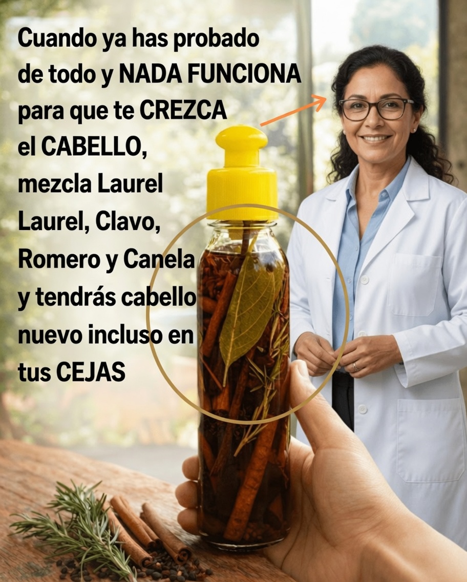 ¿Esta sencilla mezcla de hierbas puede ayudarte a tener un cabello más fuerte y abundante? Descubre los beneficios del laurel, el clavo, el romero y la canela