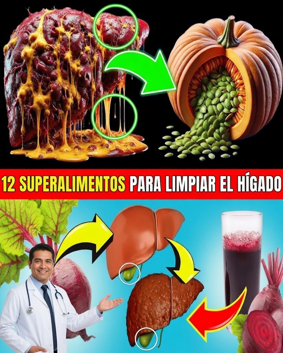 El secreto de un hígado sano: 12 superalimentos poderosos para una desintoxicación natural