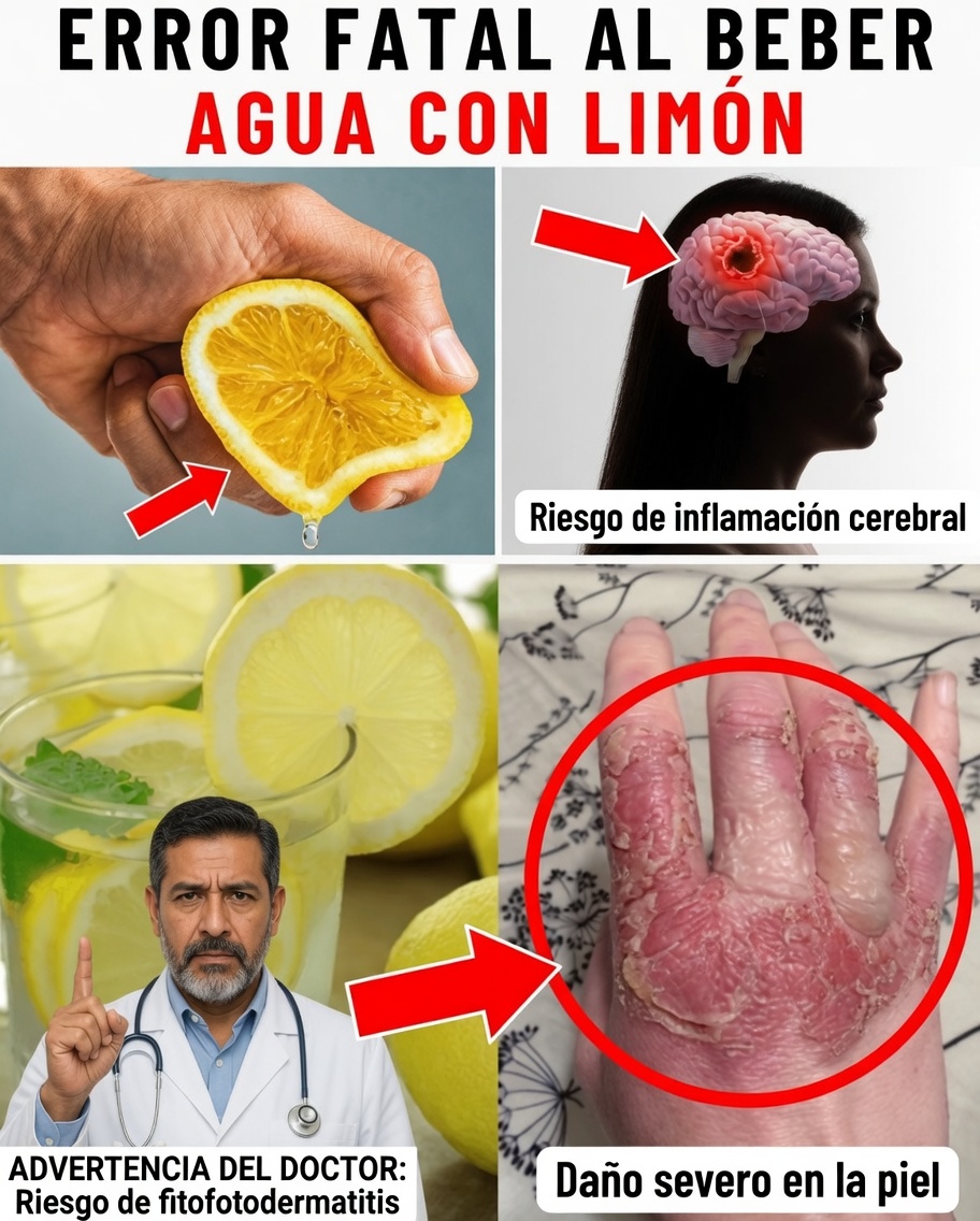 Bebe agua con limón, pero NUNCA cometas estos errores