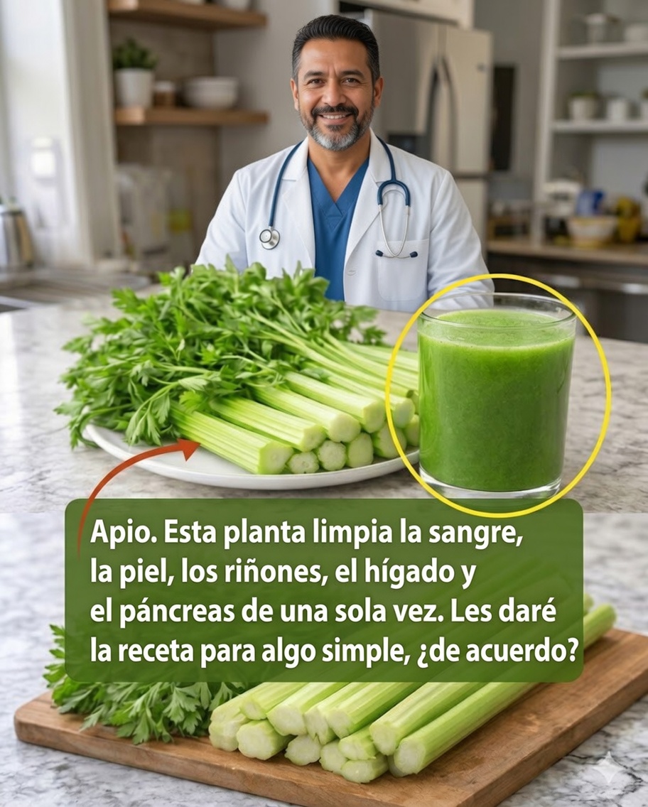 Refresca tu día con jugo verde de apio, perejil y limón (un camino sencillo para sentirte más ligero)