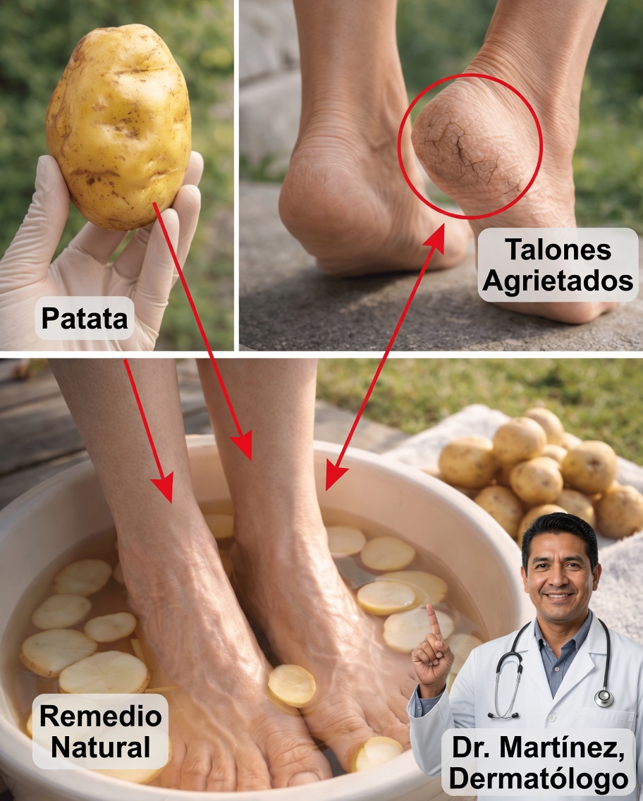 ¿Puede una patata ayudar a suavizar los talones secos y agrietados? Un sorprendente truco casero que vale la pena probar