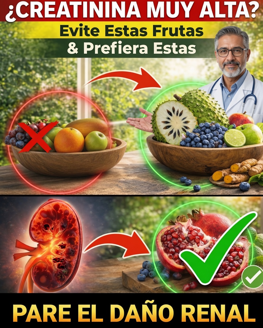 ¿Niveles elevados de creatinina? Descubre 4 frutas que puedes consumir por la noche para apoyar la desintoxicación natural de tu cuerpo