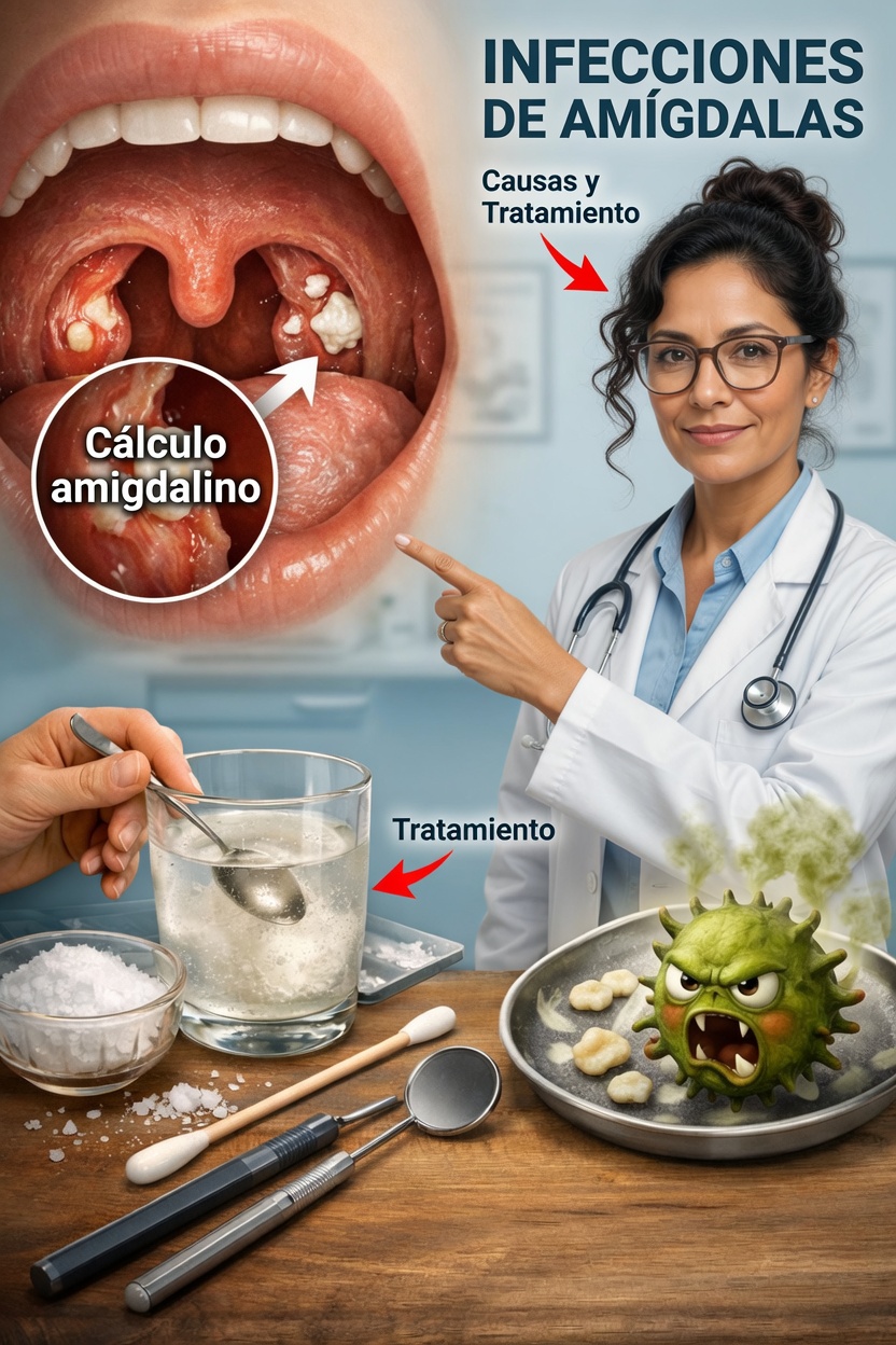 ¿Por qué pequeñas piedras blancas y malolientes siguen apareciendo en tu boca?