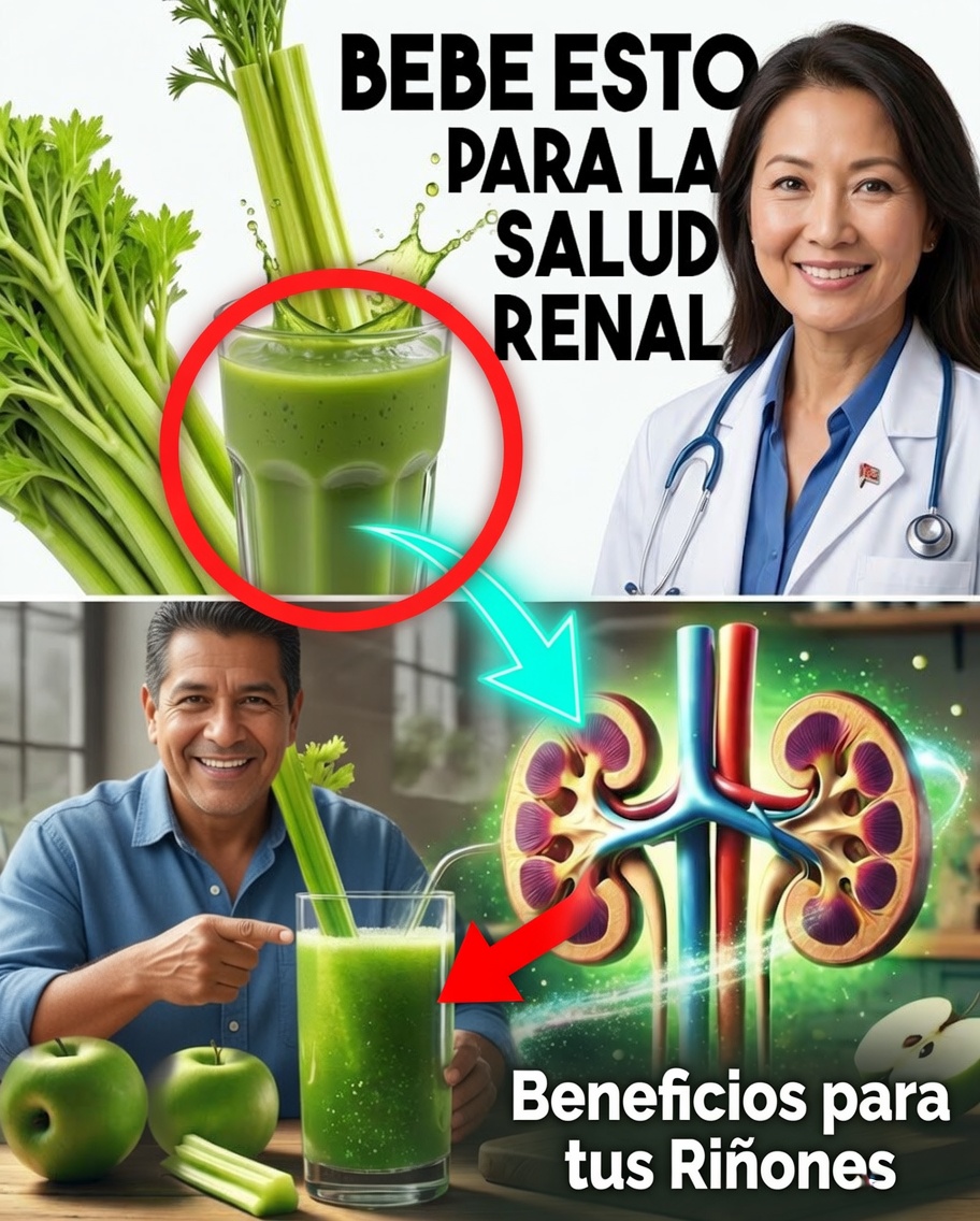 Bebe jugo de apio todos los días durante 2 meses: un hábito natural y sencillo para mejorar la digestión, la energía y el brillo de la piel