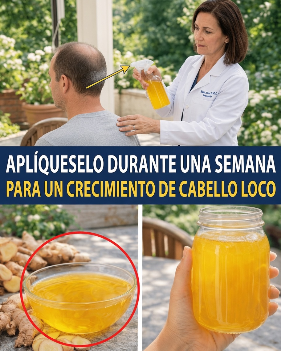 Descubre una receta tradicional sencilla de spray de jengibre que mi abuela juraba para un cabello saludable y vibrante