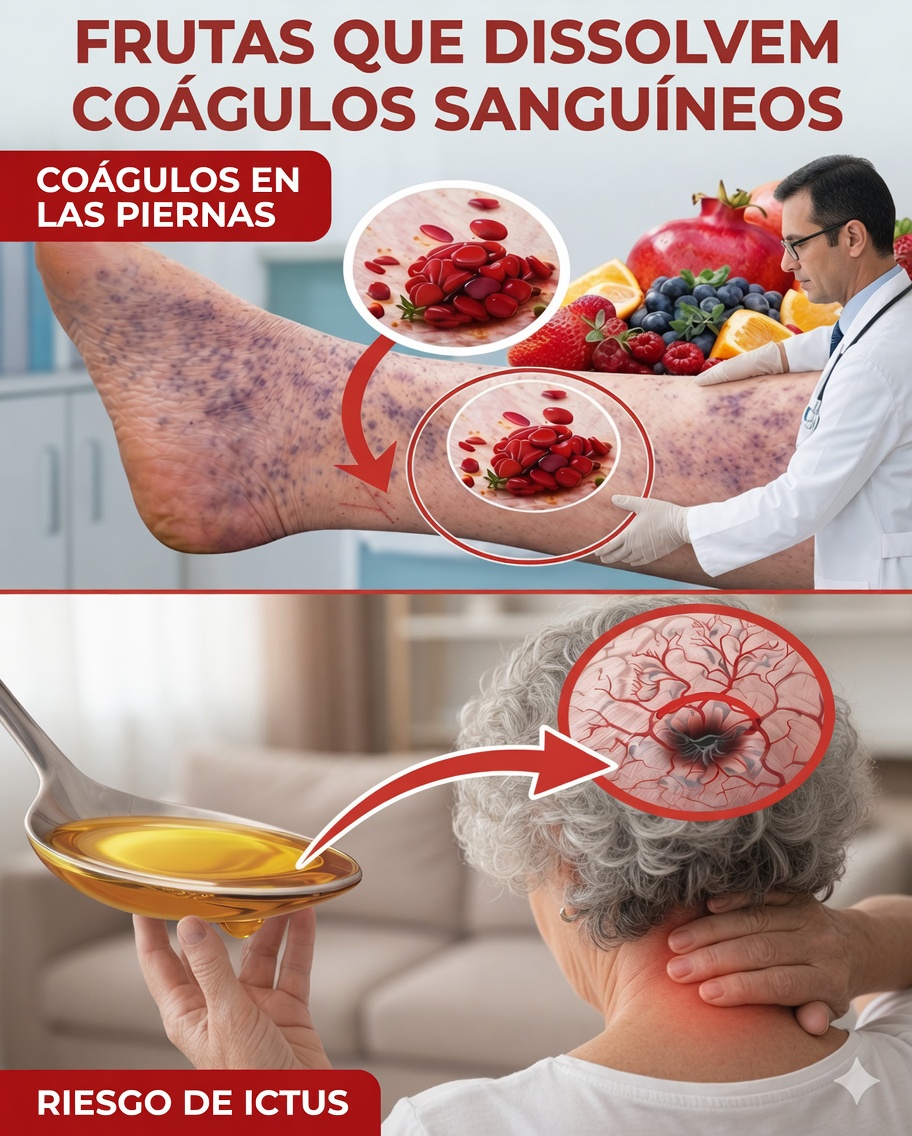Las 8 principales frutas que ayudan naturalmente a disolver coágulos sanguíneos y mejorar la circulación