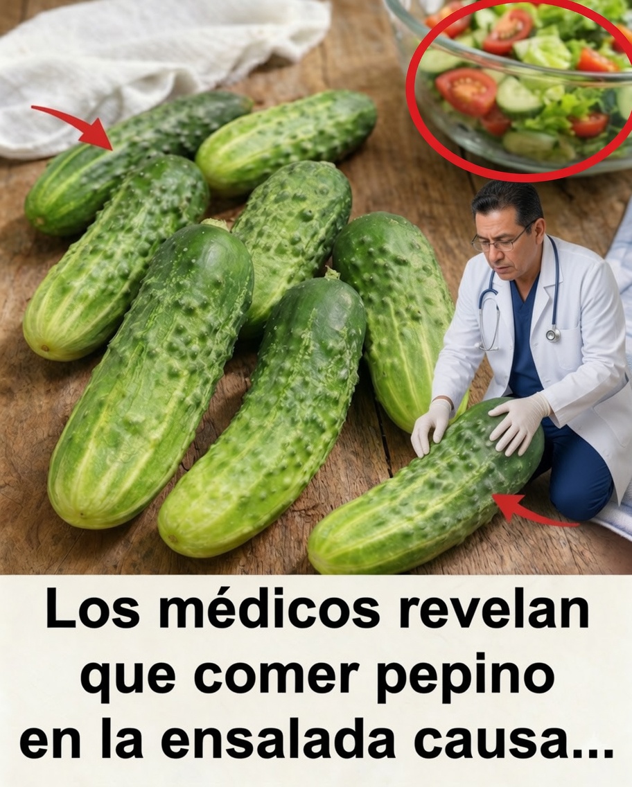 Los médicos revelan lo que realmente sucede cuando comes pepino en ensaladas todos los días
