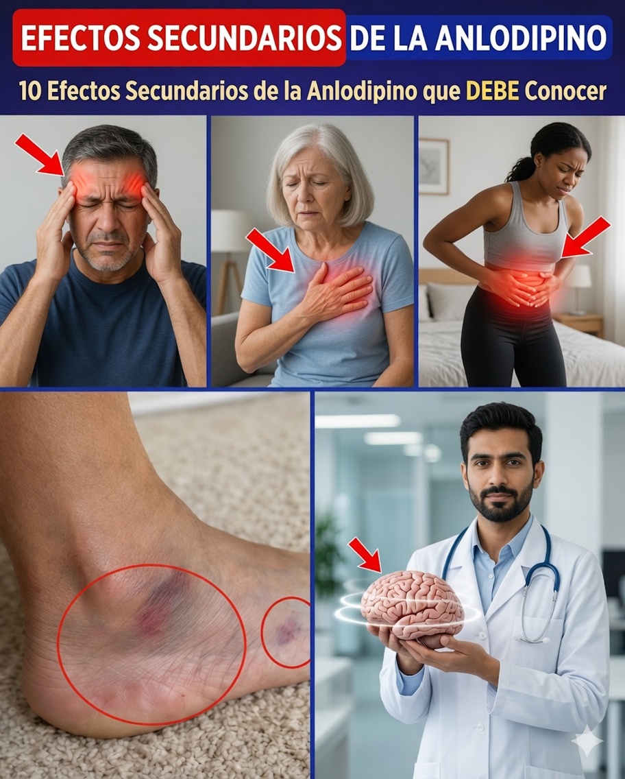 10 Efectos Secundarios Ocultos del Amlodipino que Tu Médico Puede No Mencionar