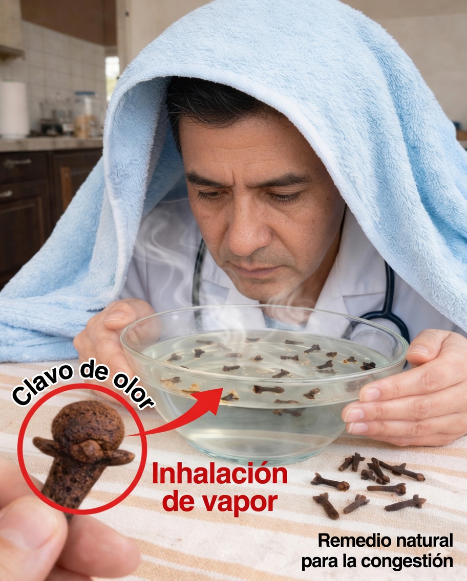 El poder de la inhalación de vapor con clavo: alivio respiratorio que sientes en minutos (no en horas)